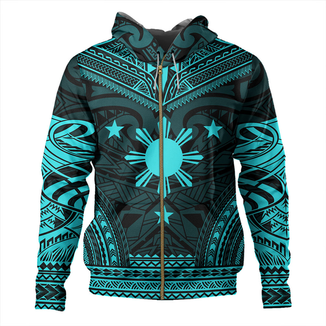 Philippines Hoodie - Philippines Cheif Tattoo Patterns Style