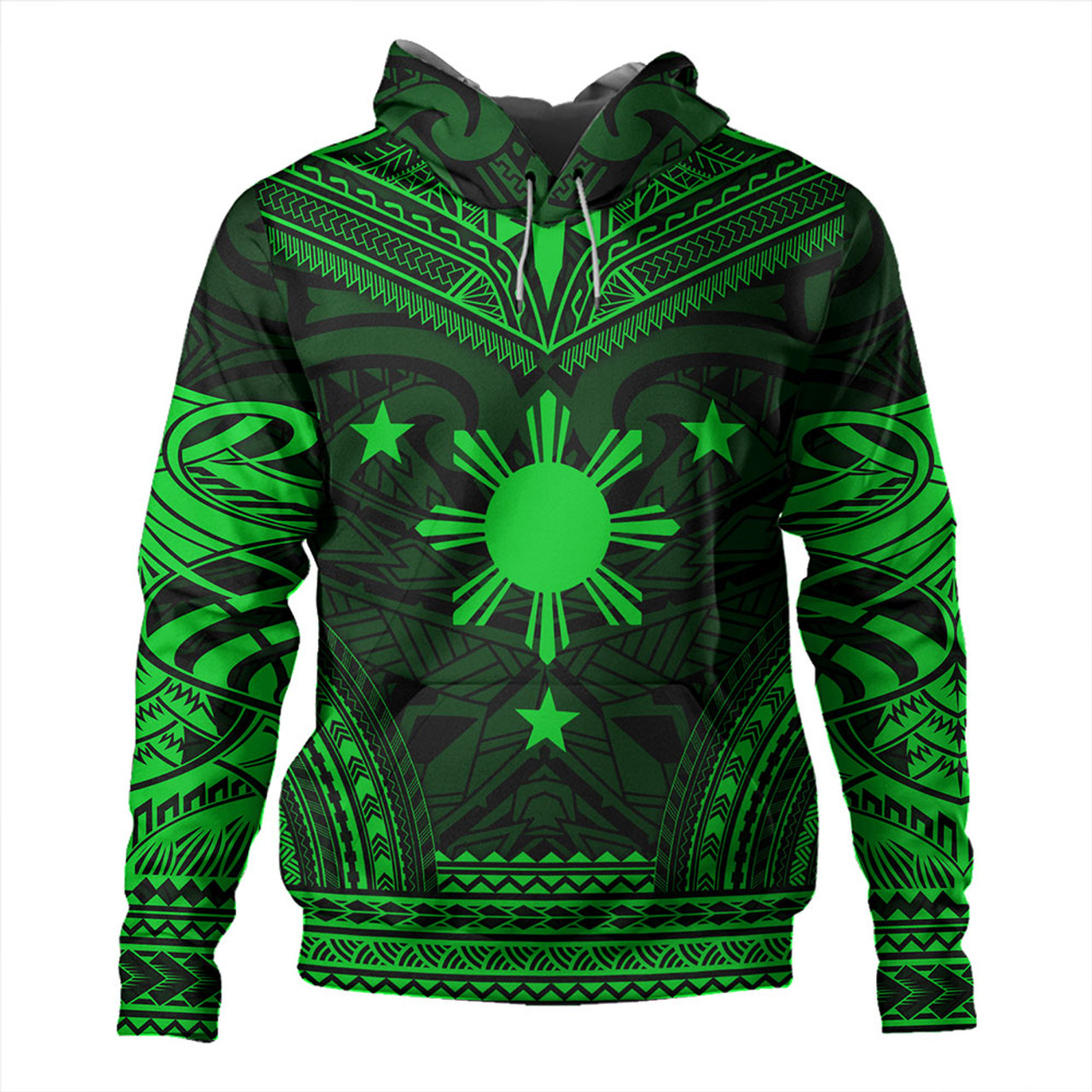 Philippines Hoodie - Philippines Cheif Tattoo Patterns Style