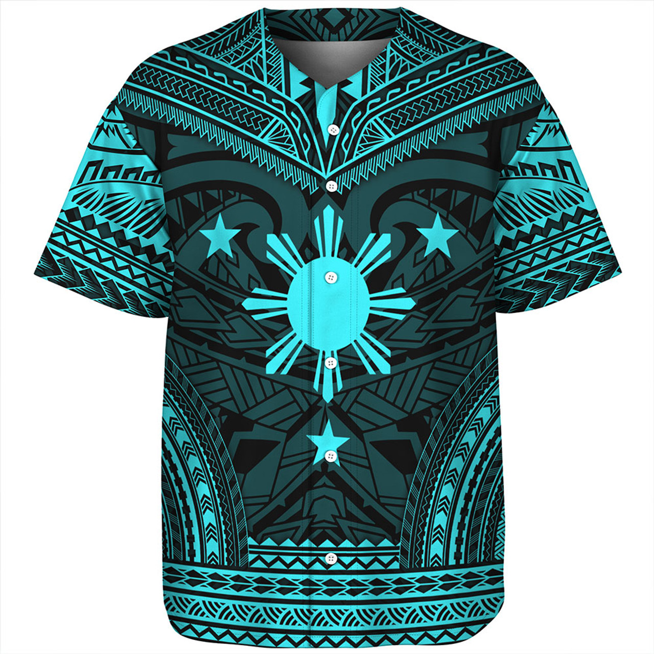 Philippines Baseball Shirt - Philippines Cheif Tattoo Patterns Style