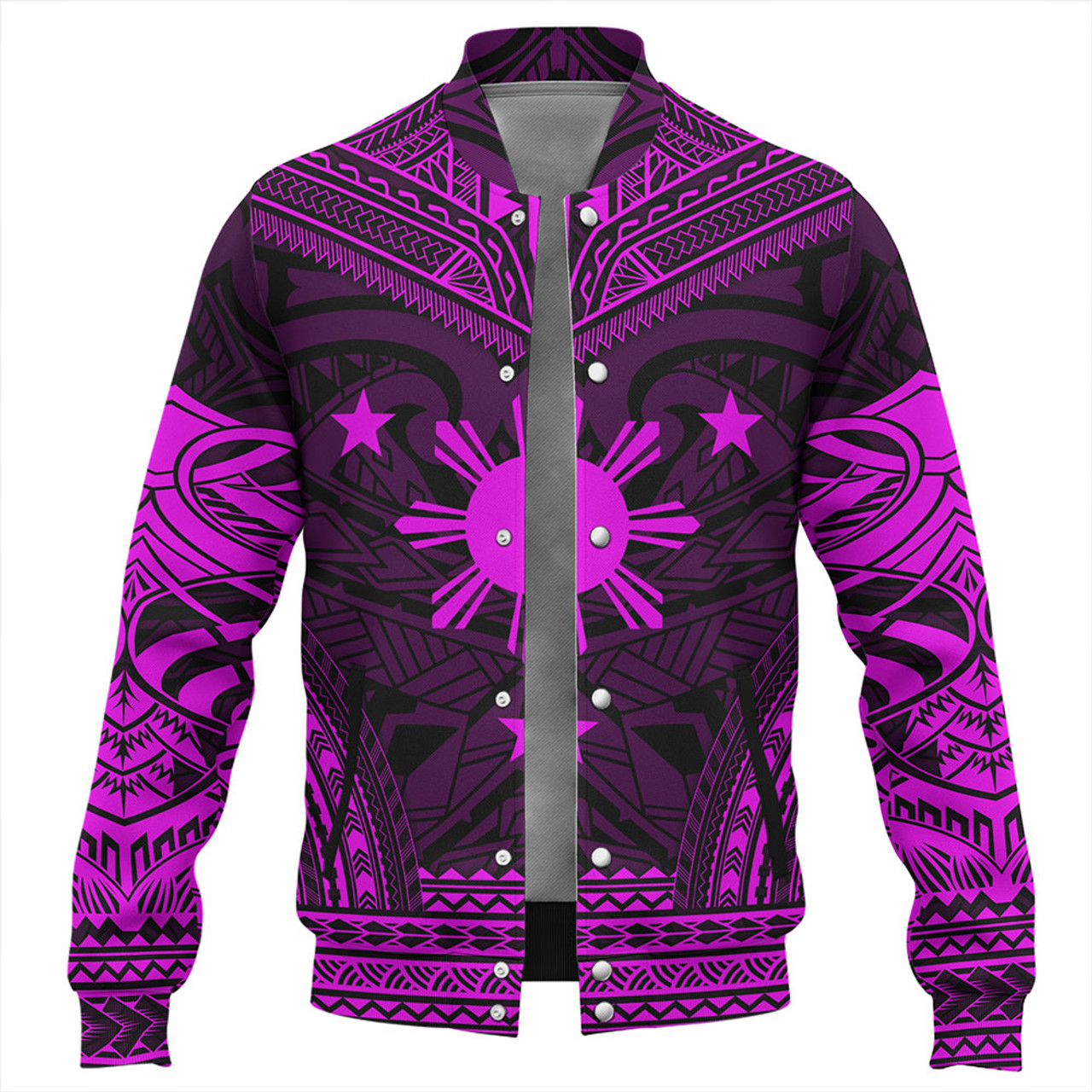 Philippines Baseball Jacket - Philippines Cheif Tattoo Patterns Style