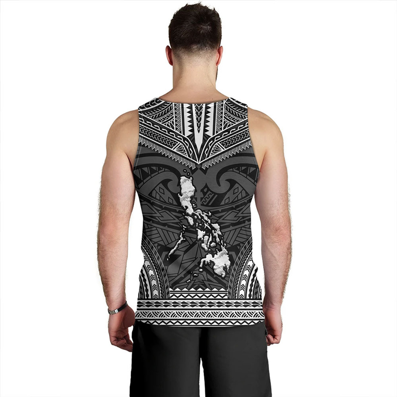 Philippines Tank Top - Philippines Cheif Tattoo Patterns Style