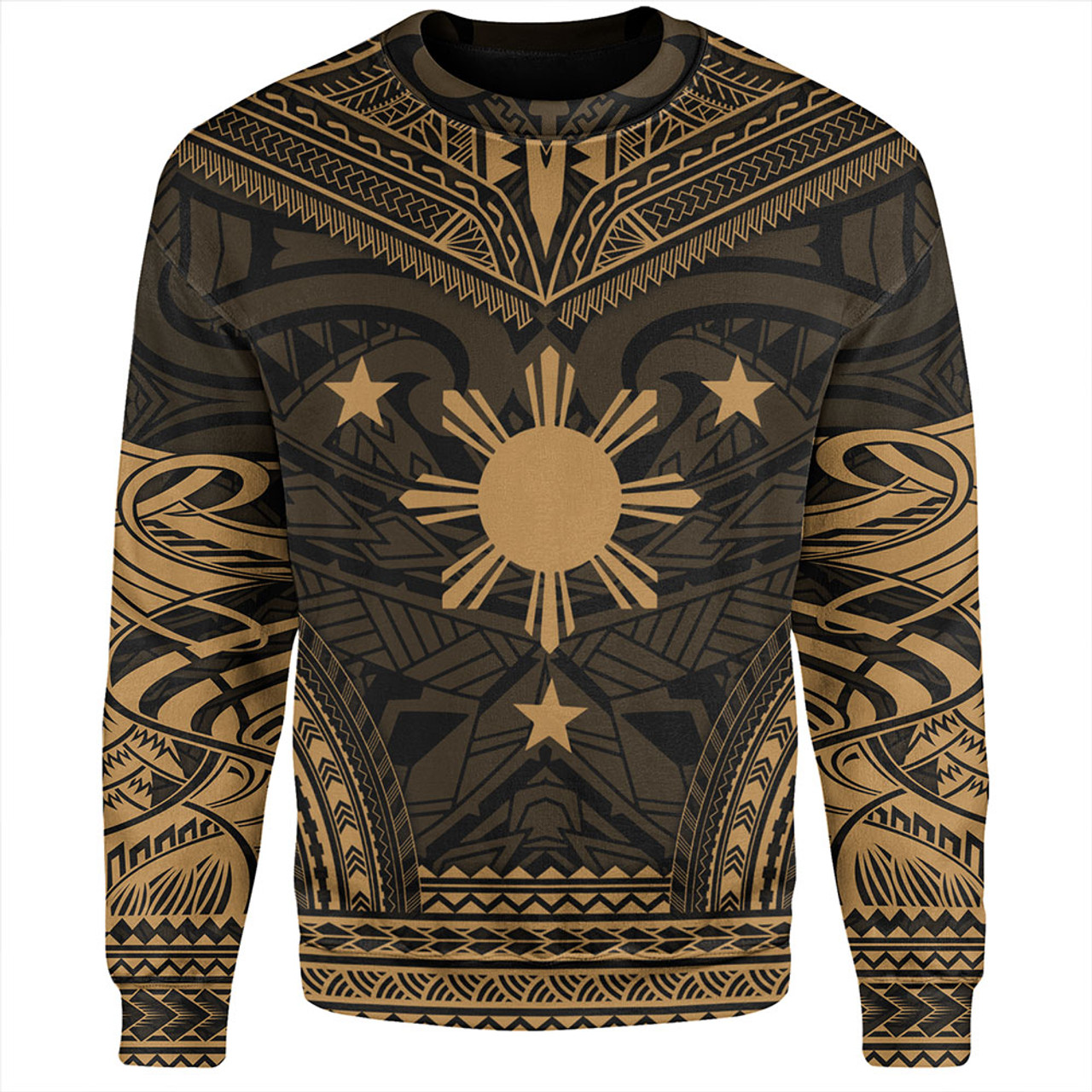 Philippines Sweatshirt - Philippines Cheif Tattoo Patterns Style