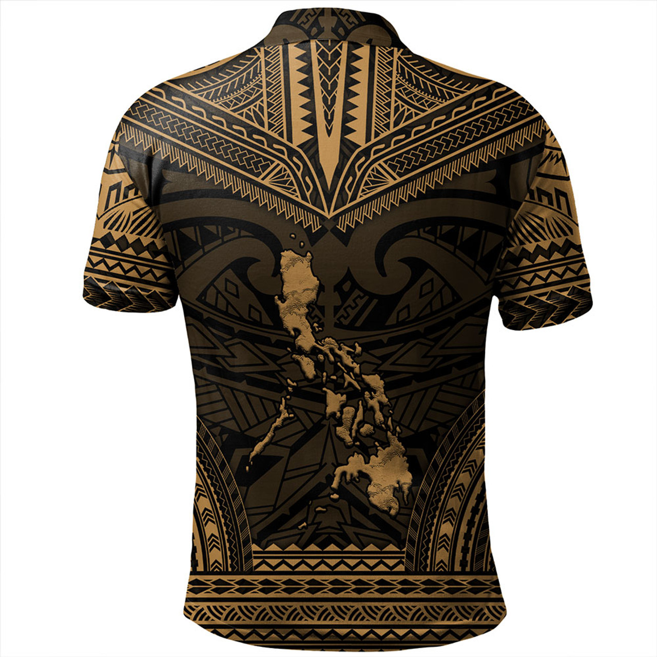 Philippines Polo Shirt - Philippines Cheif Tattoo Patterns Style