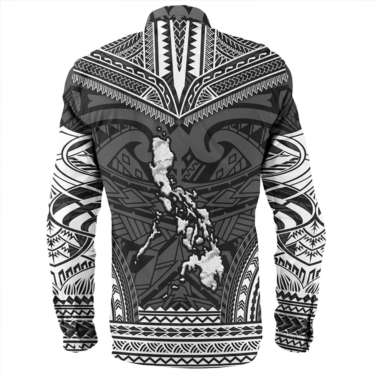 Philippines Long Sleeve Shirt - Philippines Cheif Tattoo Patterns Style