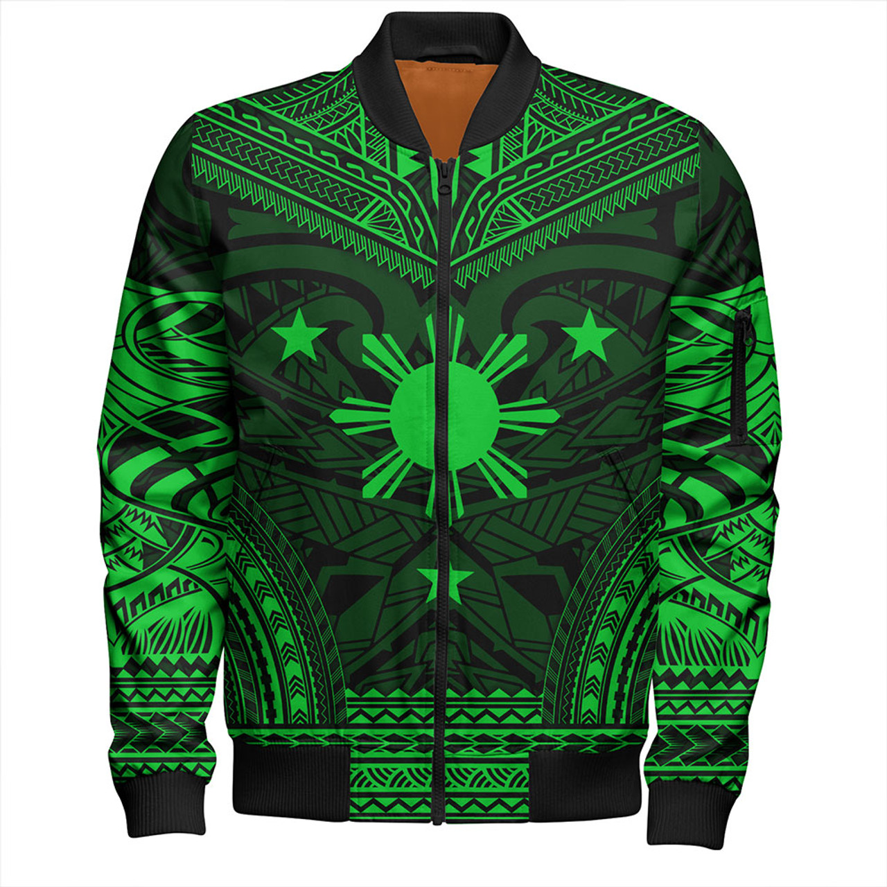 Philippines Bomber Jacket - Philippines Cheif Tattoo Patterns Style