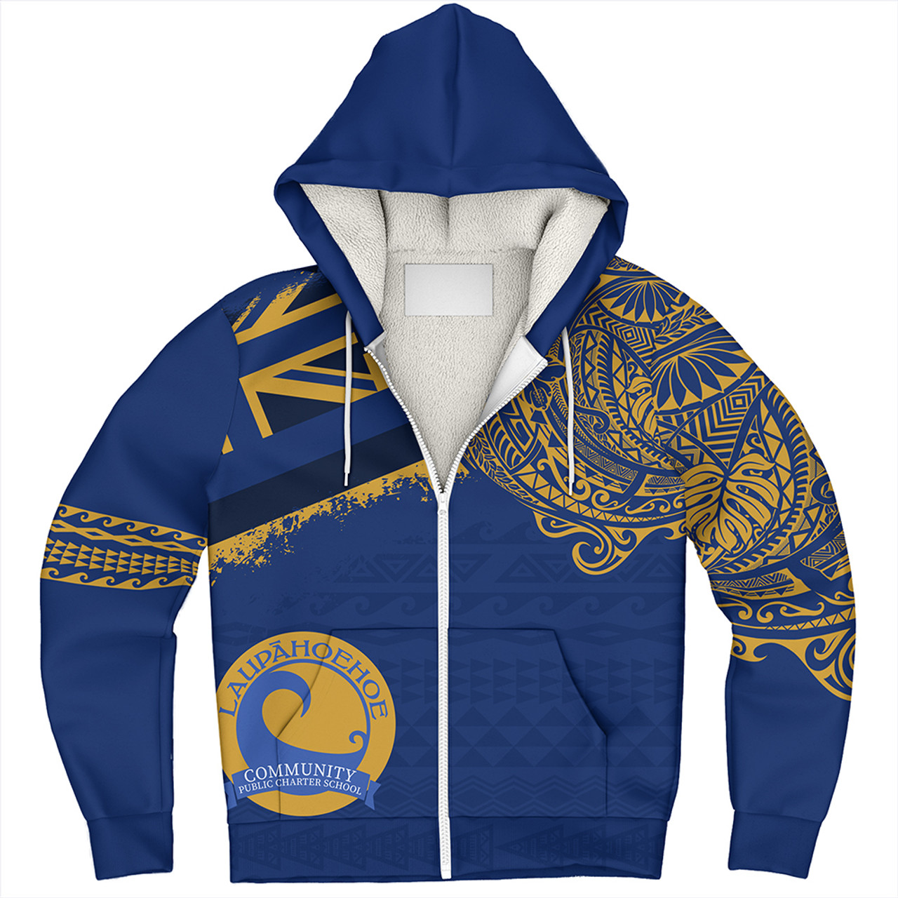 Hawaii Sherpa Hoodie Laupahoehoe Community Public Charter High School With Crest Style