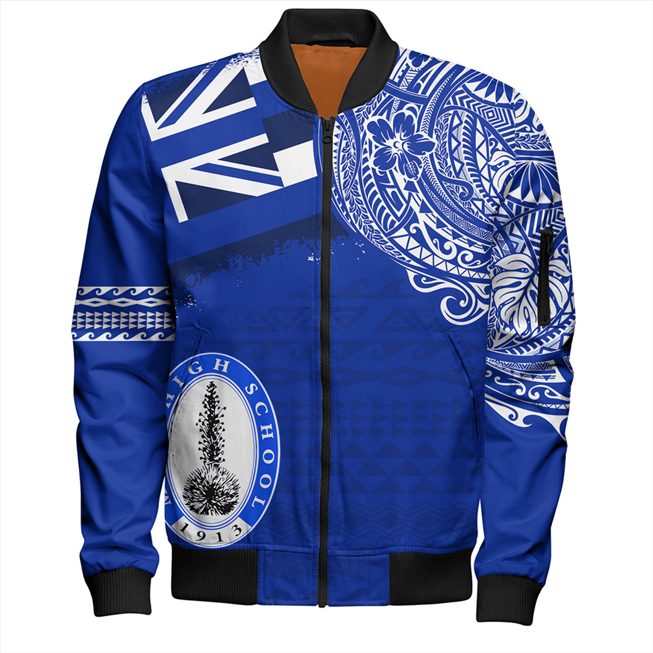 Hawaii Bomber Jacket Maui High School With Crest Style