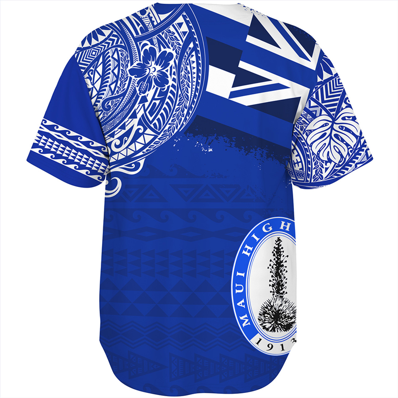 Hawaii Baseball Shirt Maui High School With Crest Style