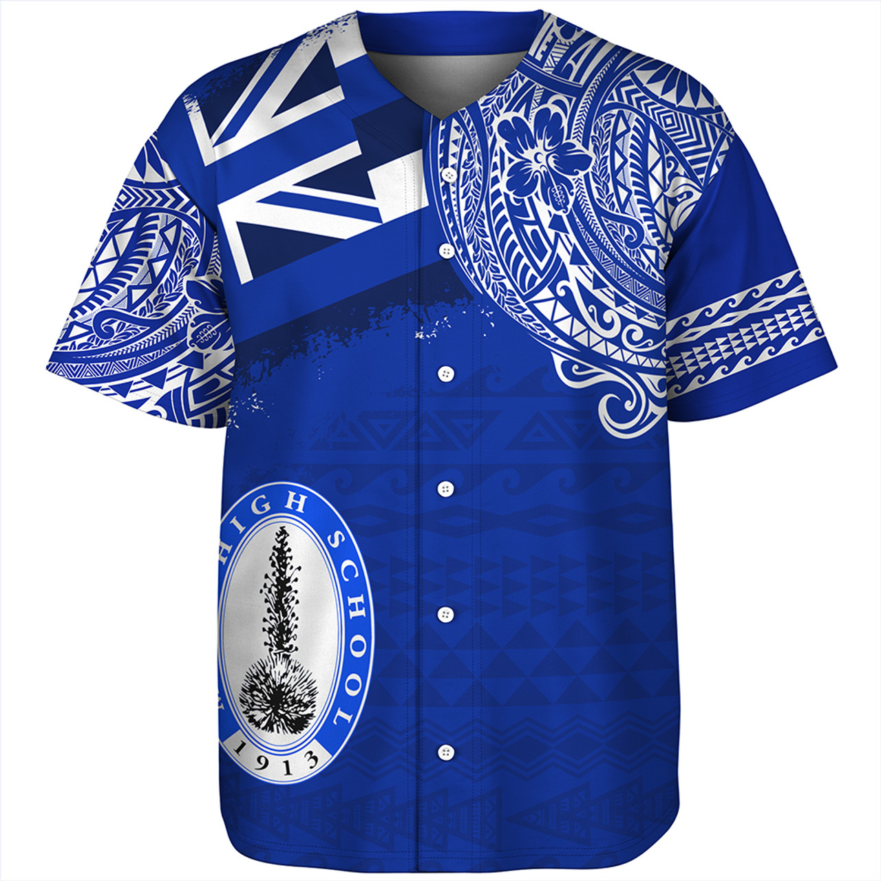 Hawaii Baseball Shirt Maui High School With Crest Style