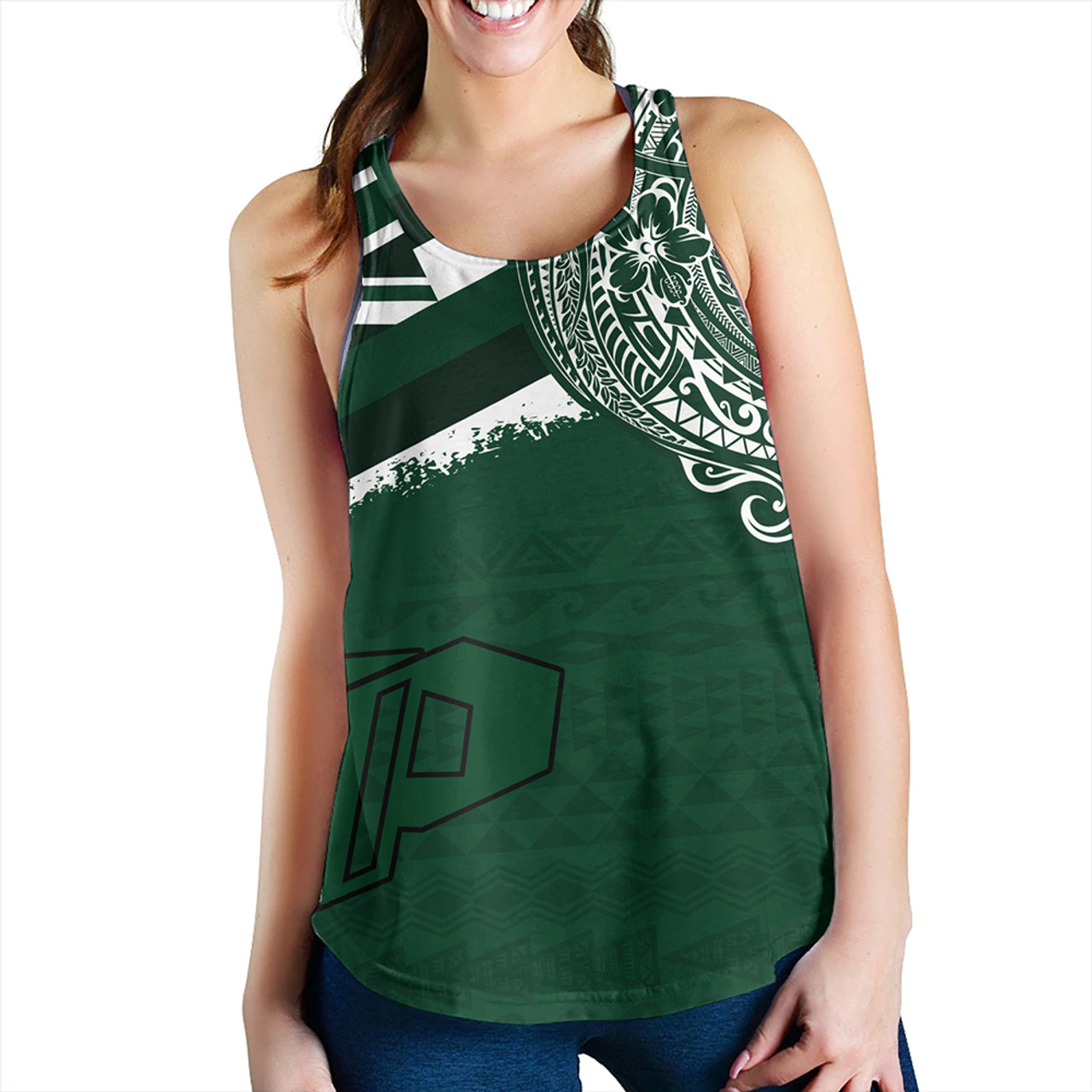 Hawaii Women Tank Pahoa High and Intermediate School With Crest Style