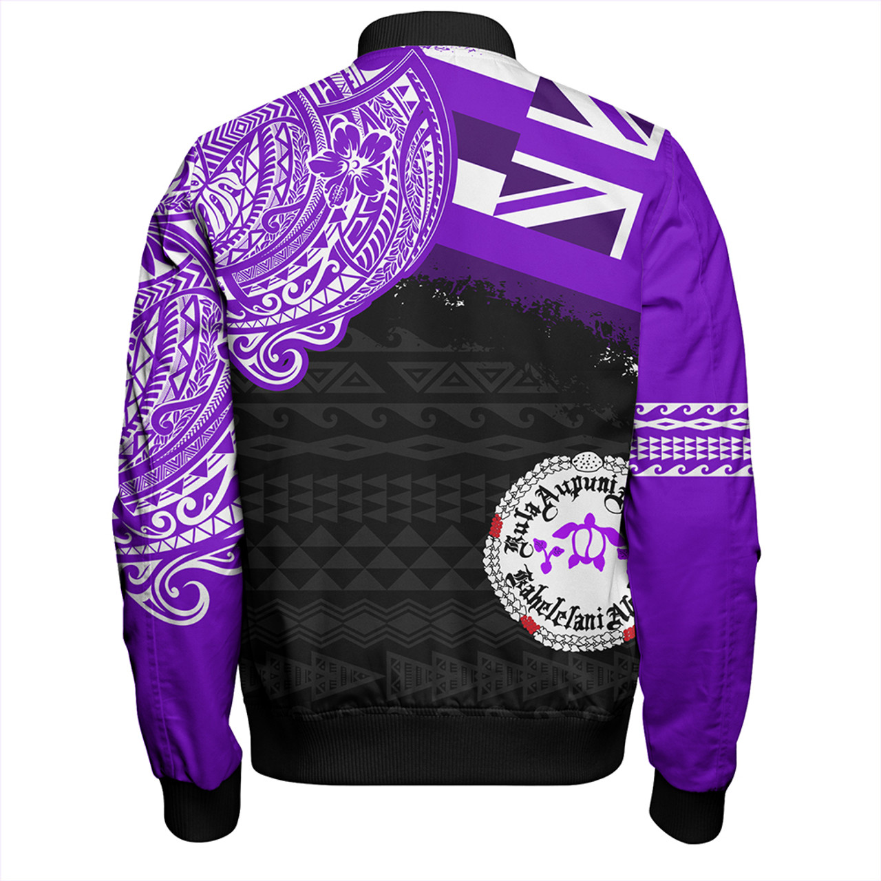 Hawaii Bomber Jacket Ni'ihau High and Elementary School With Crest Style