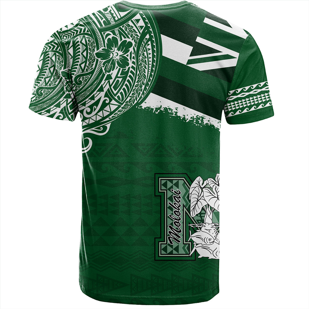 Hawaii T-Shirt MolokaÊ»i High School With Crest Style