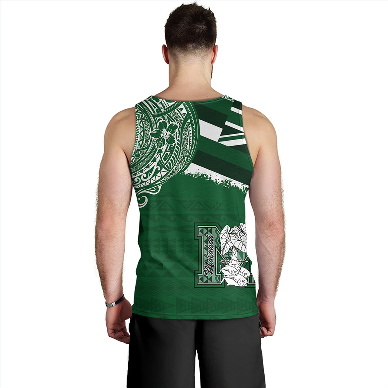 Hawaii Tank Top MolokaÊ»i High School With Crest Style