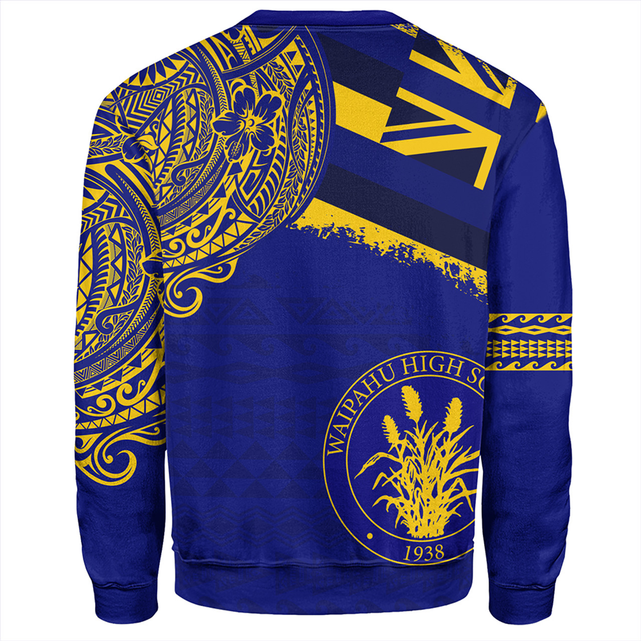 Hawaii Sweatshirt Waipahu High School With Crest Style