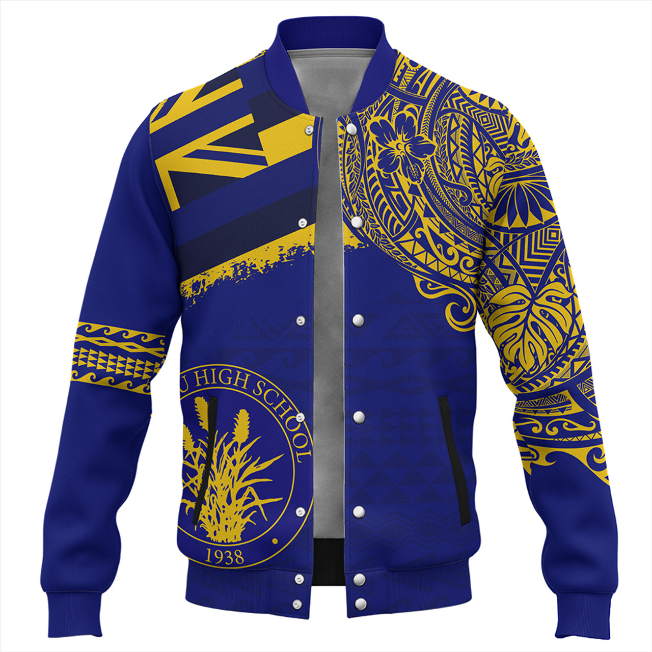 Hawaii Baseball Jacket Waipahu High School With Crest Style