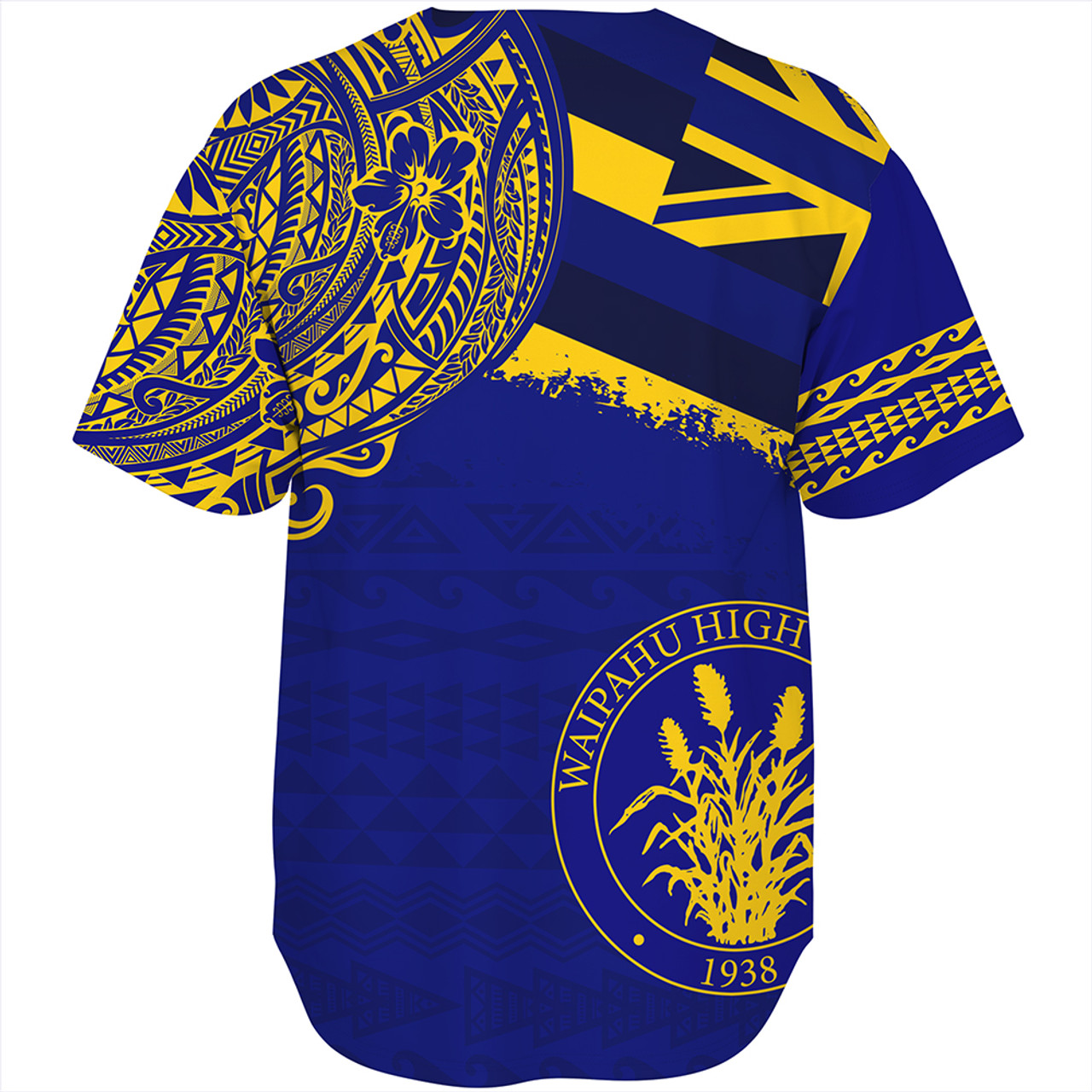 Hawaii Baseball Shirt Waipahu High School With Crest Style
