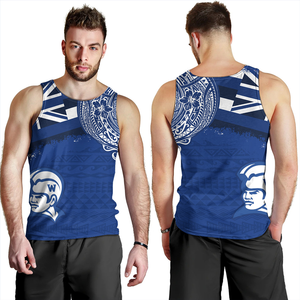 Hawaii Tank Top Waimea High School With Crest Style