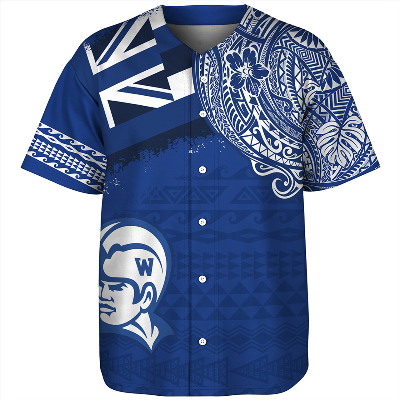 Hawaii Baseball Shirt Waimea High School With Crest Style