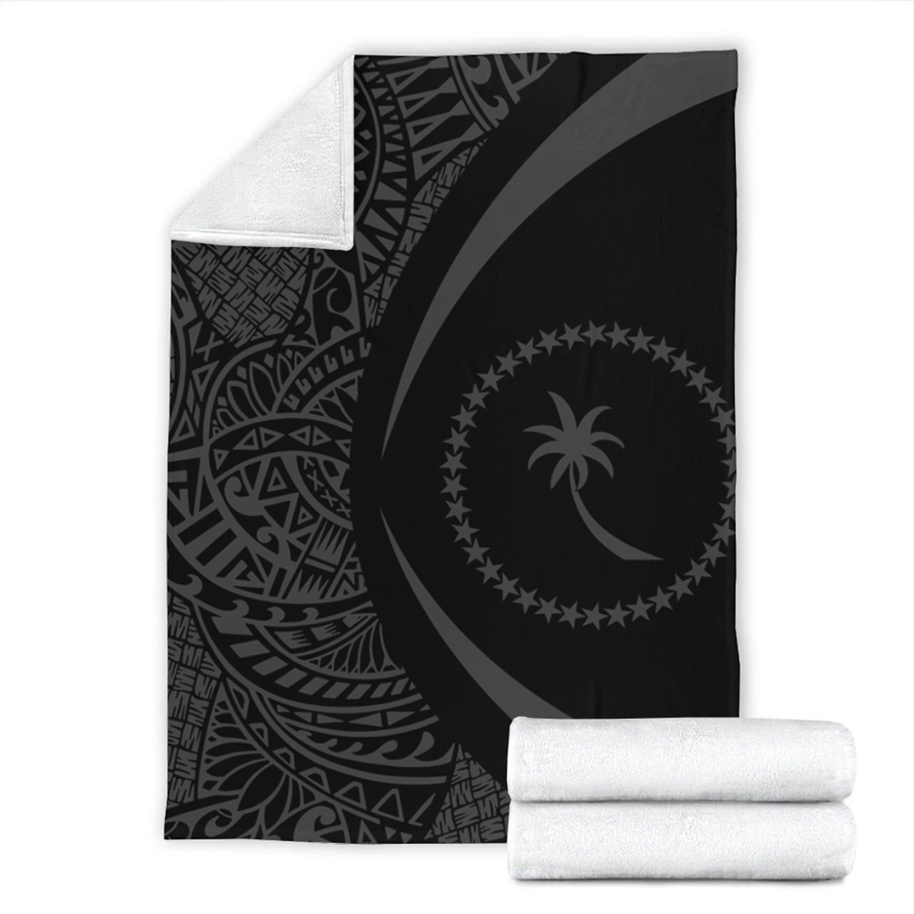 Chuuk Premium Blanket Lauhala Gray Circle Style
