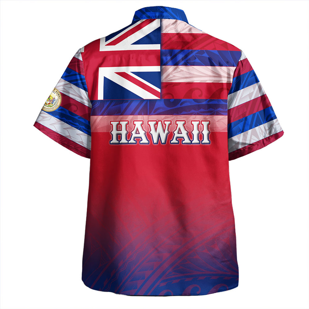 Hawaii Hawaiian Shirt - Hawaii Flag Color With Traditional Patterns