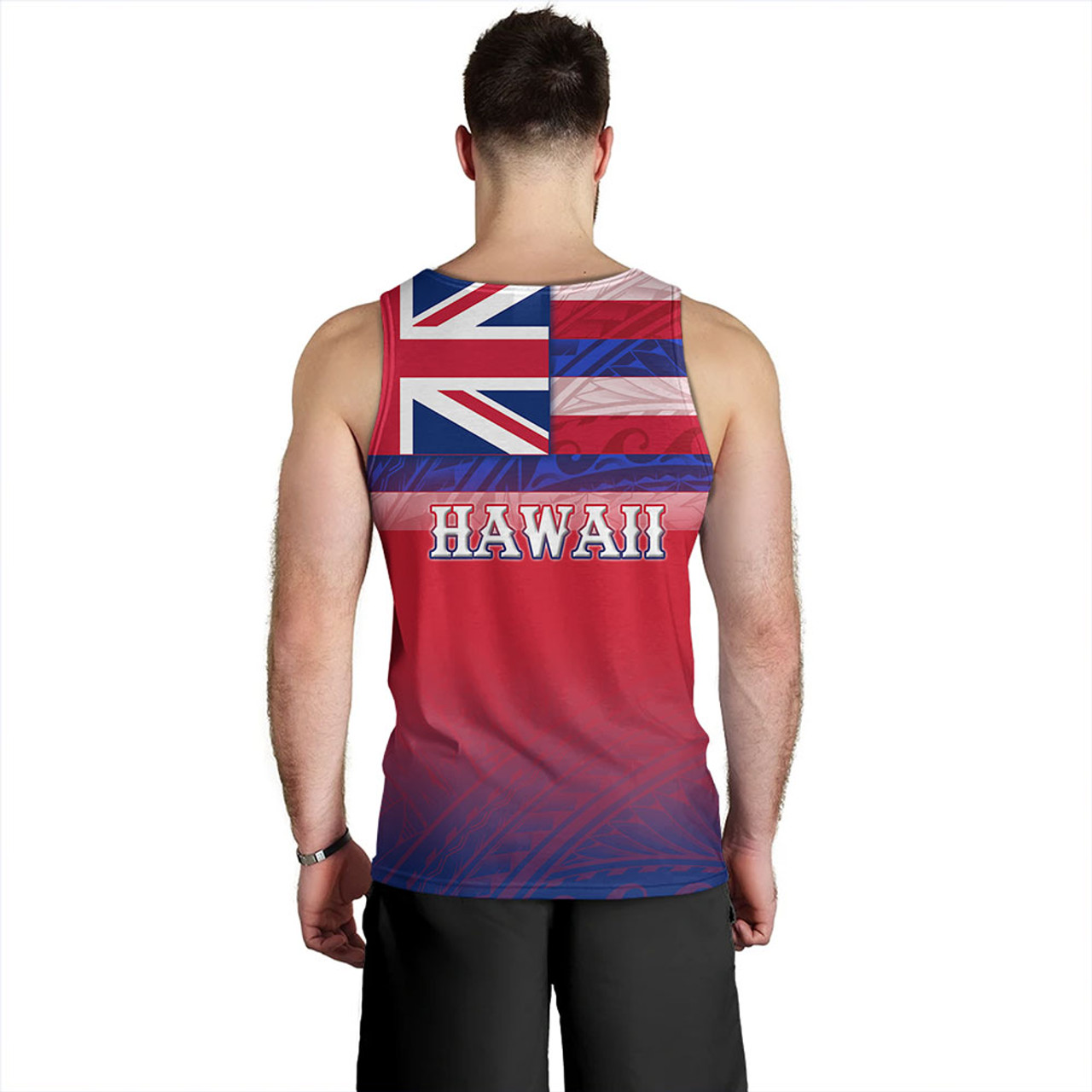 Hawaii Tank Top - Hawaii Flag Color With Traditional Patterns