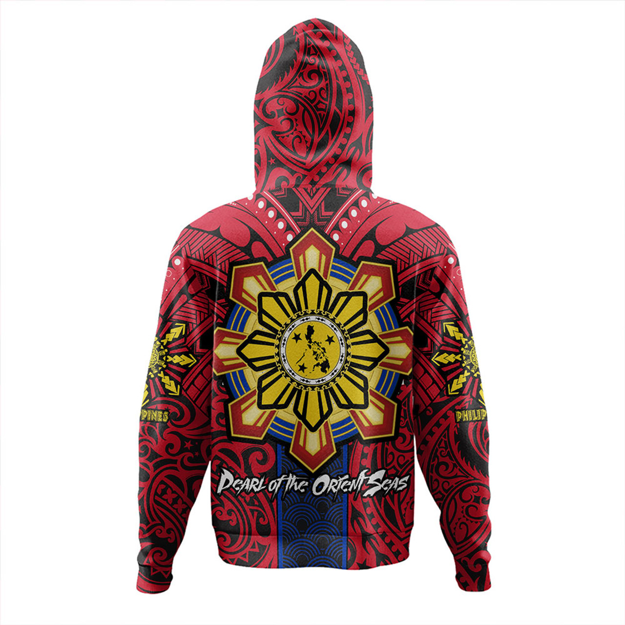 Philippines Hoodie The Story of Lapu-Lapu Pearl of the Orient Seas Tribal Pride