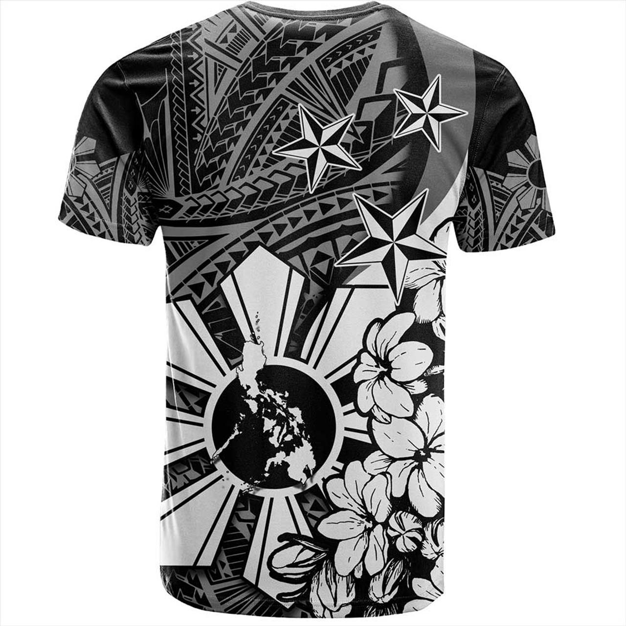 Philippines T-Shirt Polynesian Pattern Filipino Sampaguita