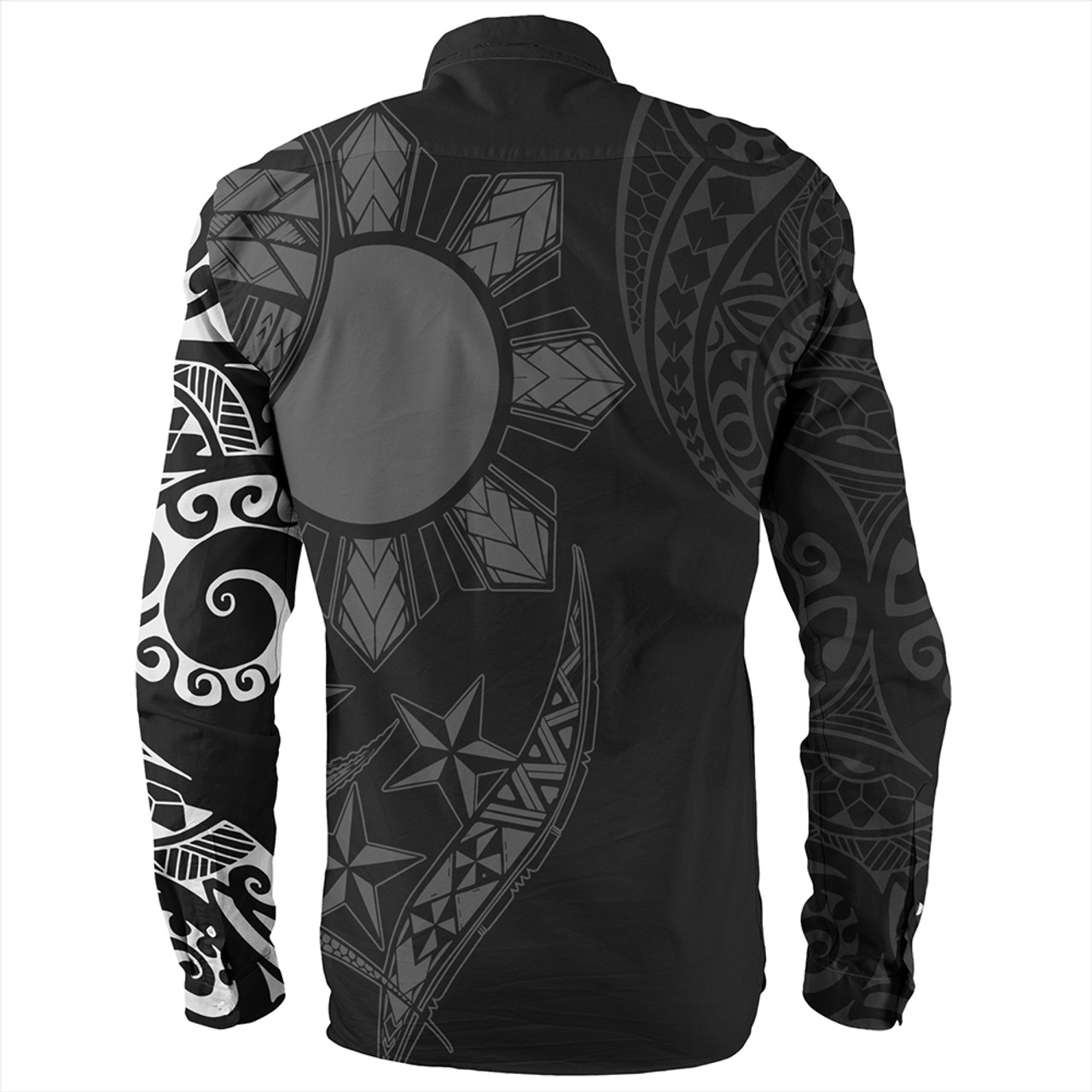 Philippines Long Sleeve Shirt With Guam Seal Tribal Sun In My Heart