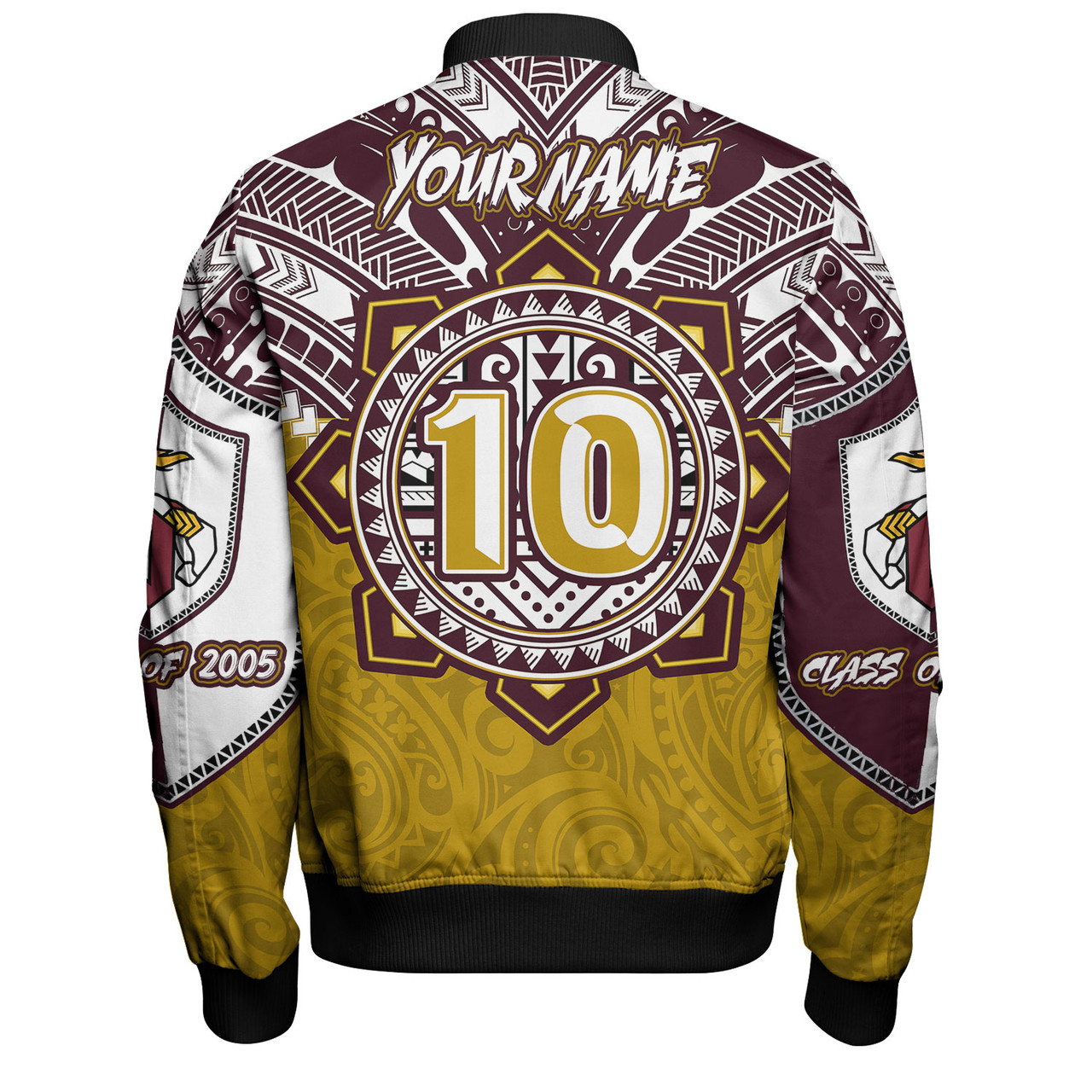 Hawaii Bomber Jacket Custom James B. Castle High School Super Castle Knights Tribal Style