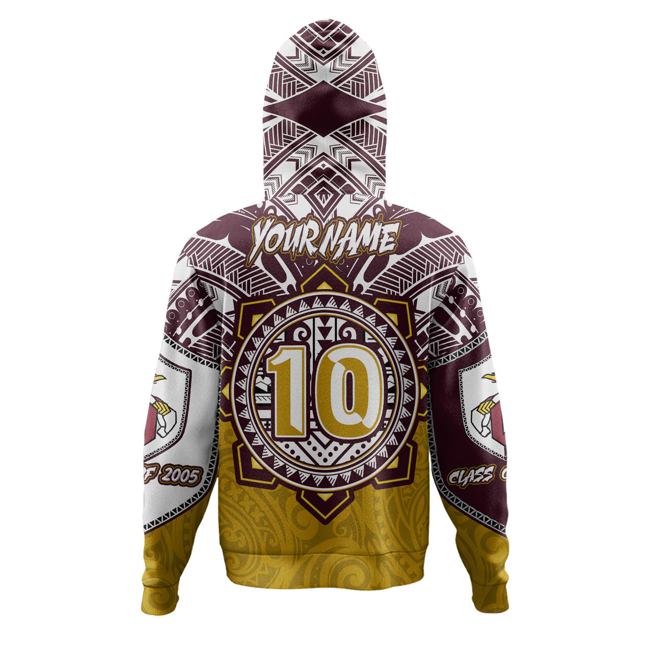 Hawaii Hoodie Custom James B. Castle High School Super Castle Knights Tribal Style