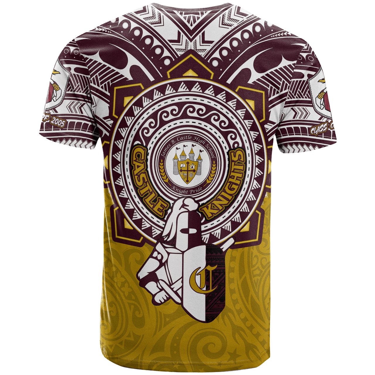 Hawaii T-Shirt Custom James B. Castle High School Super Castle Knights Tribal Style