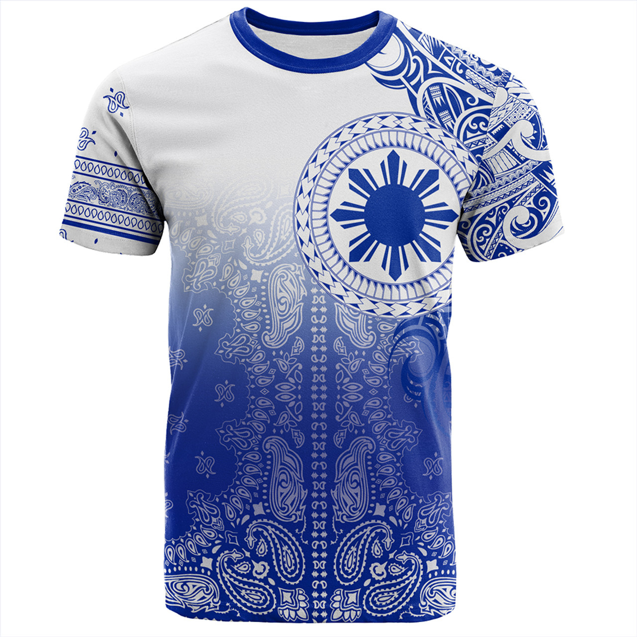 Philippines T-Shirt Custom Pattern With Paisley Style