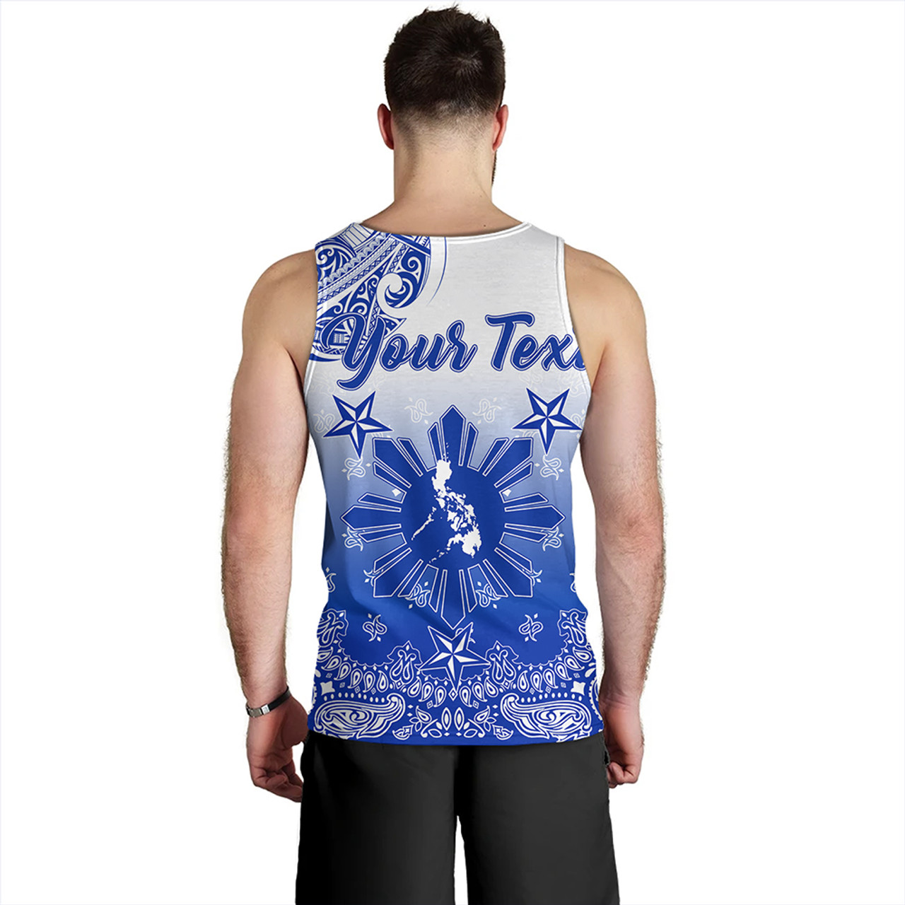 Philippines Tank Top Custom Pattern With Paisley Style