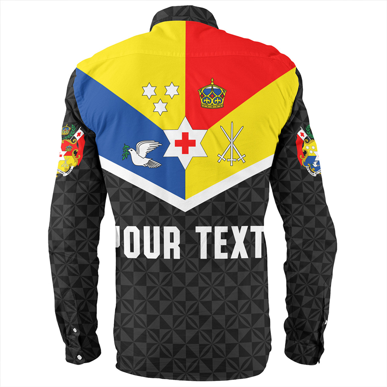 Tonga Long Sleeve Shirt Custom Coat Of Arm Sport Style