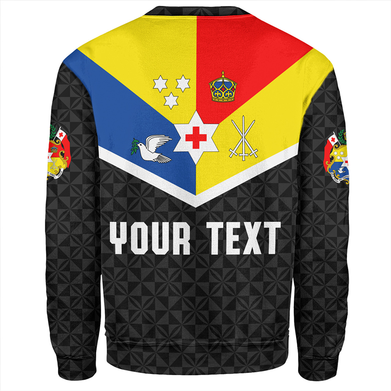 Tonga Sweatshirt Custom Coat Of Arm Sport Style