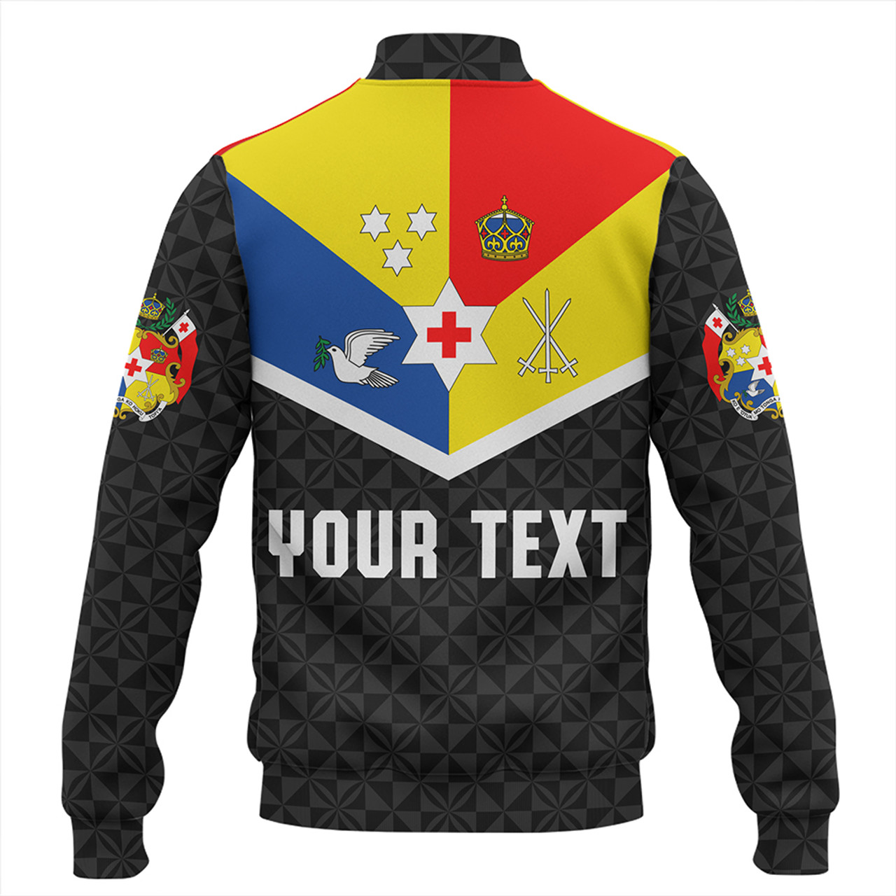 Tonga Baseball Jacket Custom Coat Of Arm Sport Style