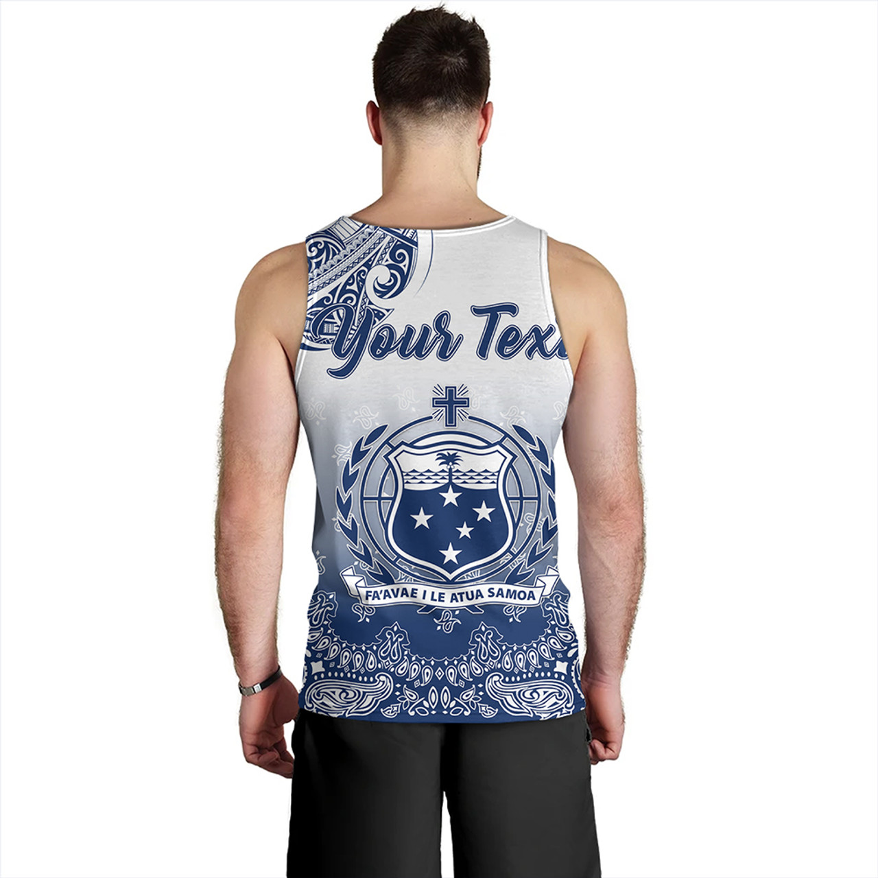 Samoa Tank Top Custom Pattern With Paisley Style