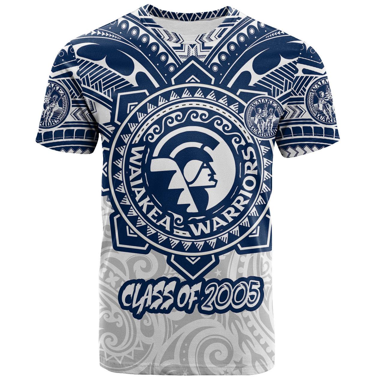 Hawaii T-Shirt Custom Waiakea High School Super Waiakea Warriors Tribal Style