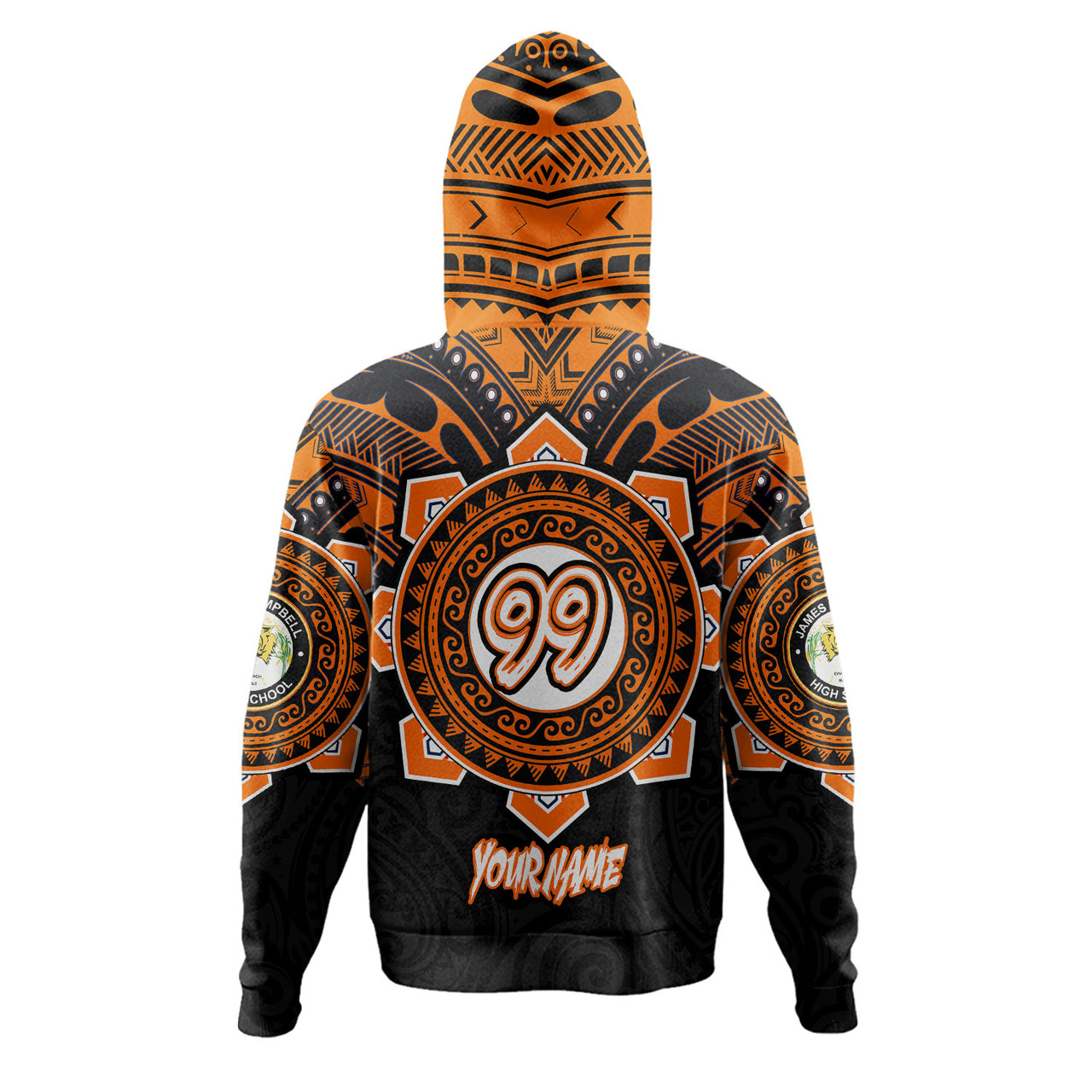 Hawaii Hoodie Custom James Campbell High School SaberNation Tribal Style