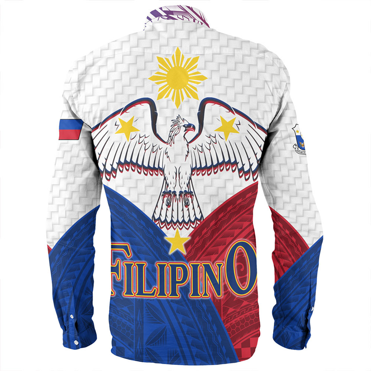 Philippines Long Sleeve Shirt - Philippines National Bird With Sun And Stars Style