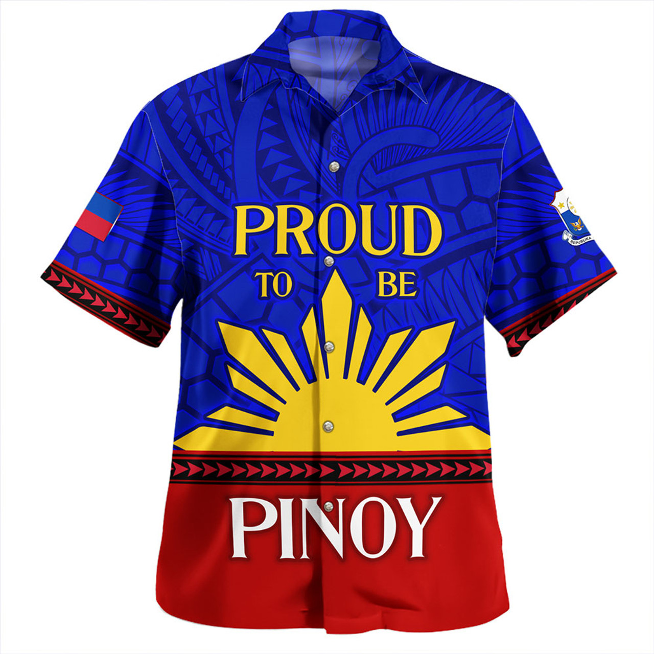 Philippines Hawaiian Shirt - Proud To Be Pinoy