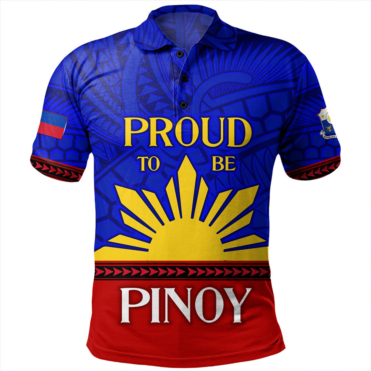 Philippines Polo Shirt - Proud To Be Pinoy