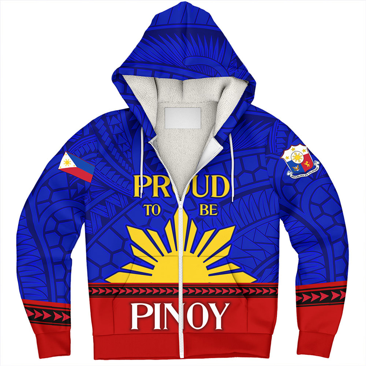 Philippines Sherpa Hoodie - Proud To Be Pinoy