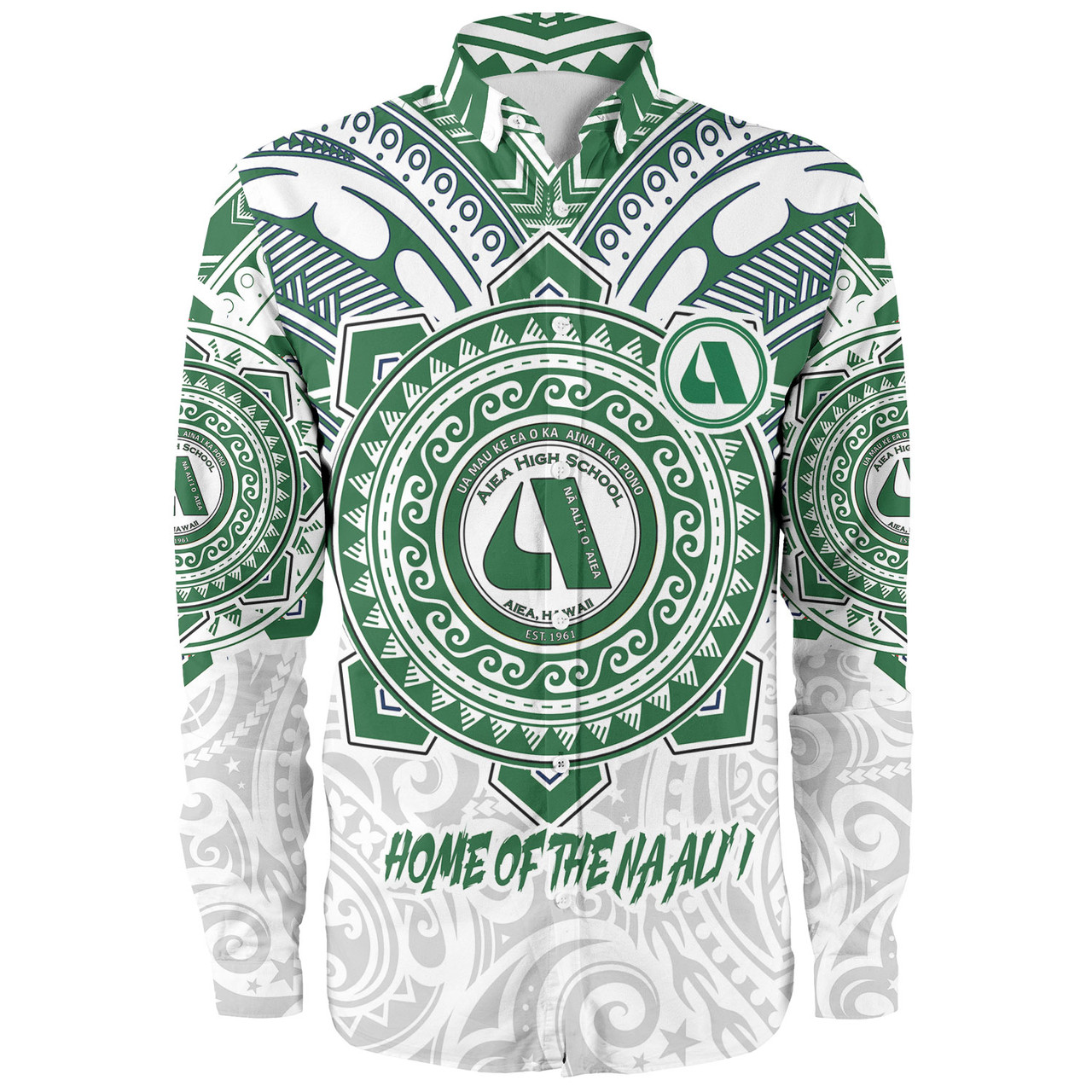 Hawaii Long Sleeve Shirt Custom Aiea High School Home Of The Na Ali'i Tribal Style