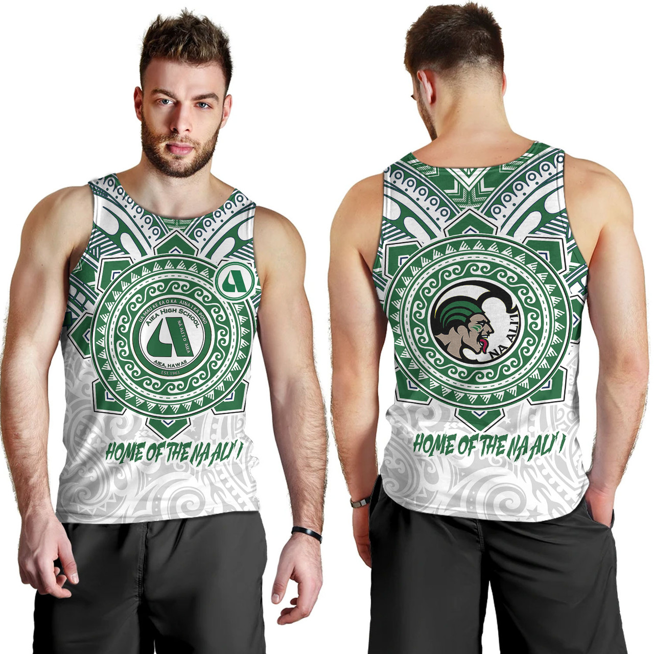 Hawaii Tank Top Custom Aiea High School Home Of The Na Ali'i Tribal Style