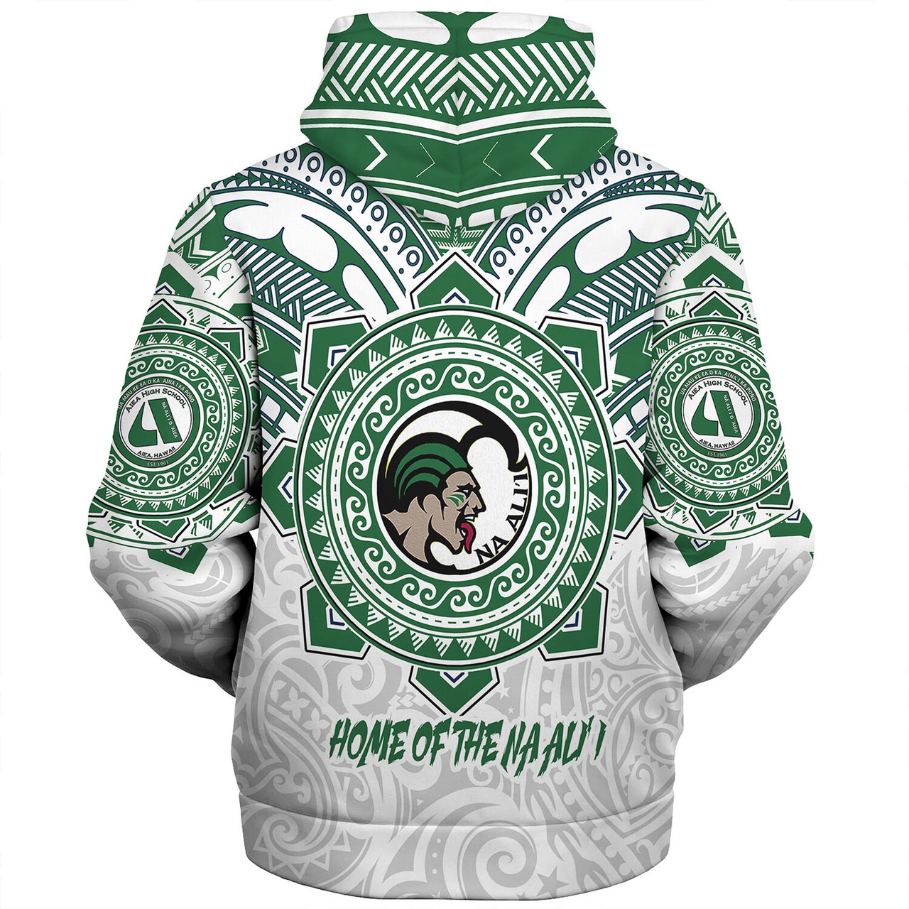 Hawaii Sherpa Hoodie Custom Aiea High School Home Of The Na Ali'i Tribal Style