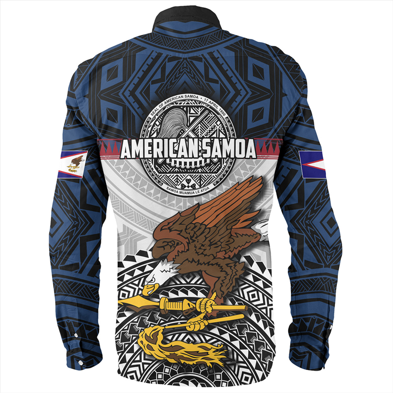 Samoa Long Sleeve Shirt Seal Of American Samoa Polynesian