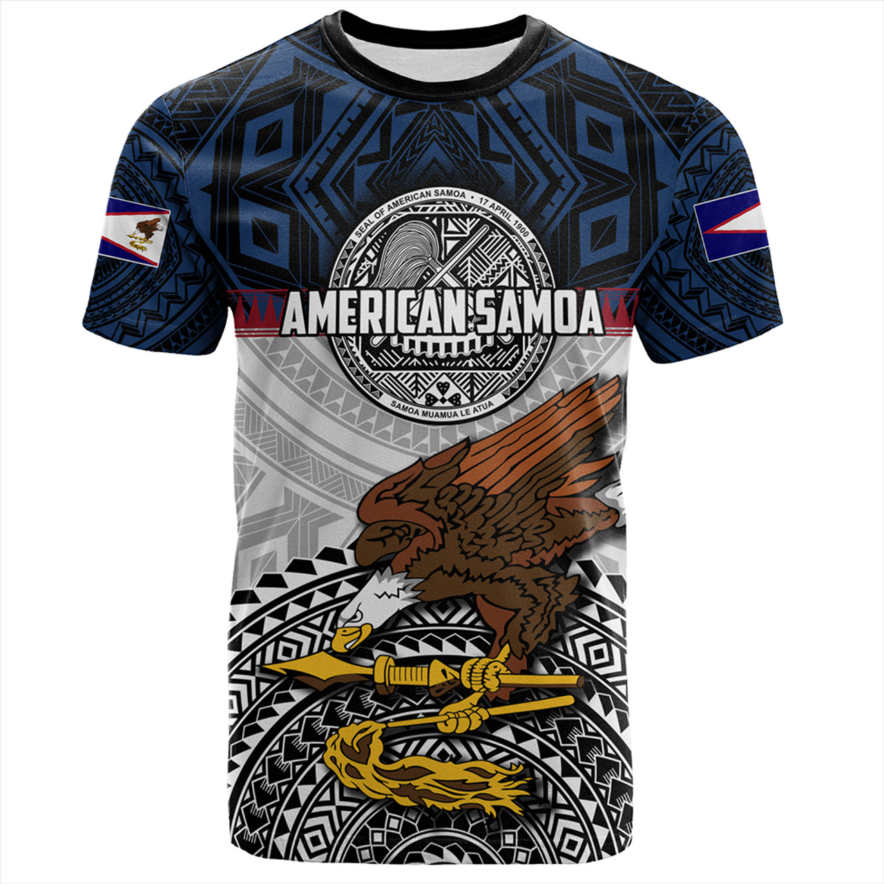 Samoa T-Shirt Seal Of American Samoa Polynesian
