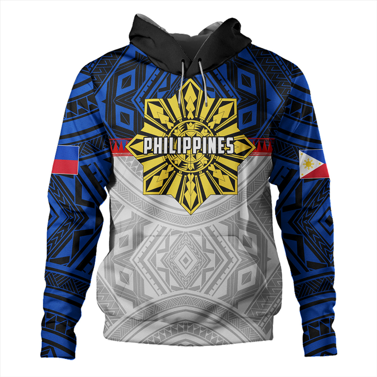 Philippines Hoodie Filipino Tribal Sun Flag