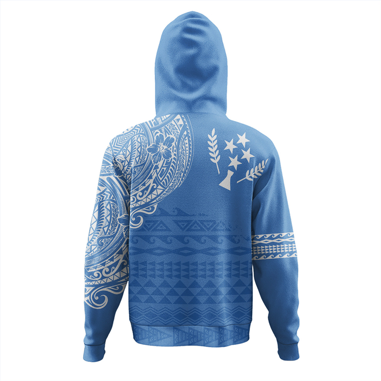 Kosrae Hoodie Polynesian Flag With Coat Of Arms